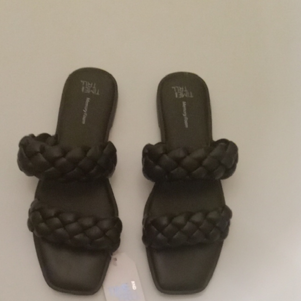 Treasure & Bond Black Braided Women's Sandals